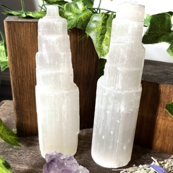 Selenite Tower 15cm