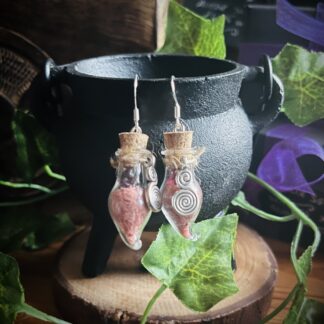 Red Salt & Garnet earrings