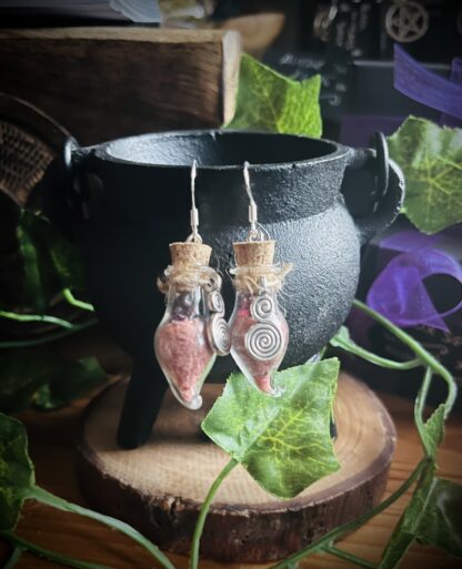 Red Salt & Garnet earrings