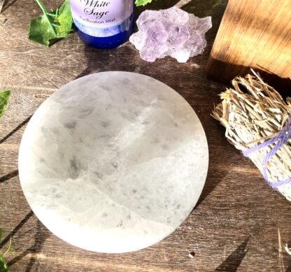 10cm round selenite charging plate