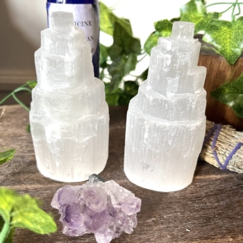 10cm Selenite Towers