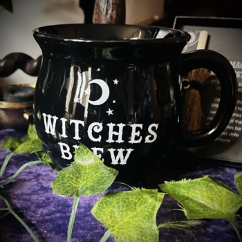 Cauldron Mug Witches Brew Black