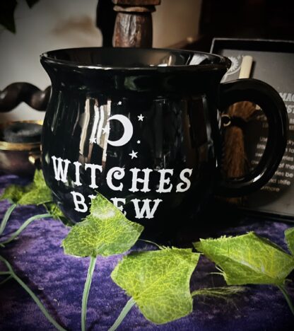 Witches Brew Black Cauldron Mug