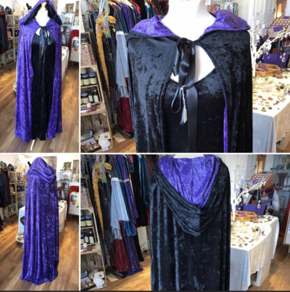 Rowan’s Closet Double Sided Cloak Purple & Black