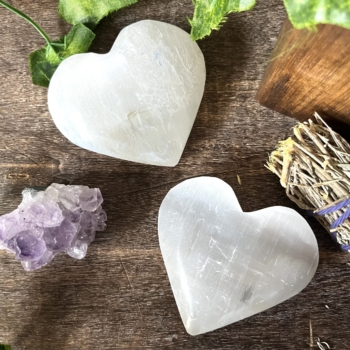 Selenite Heart 7-8cm