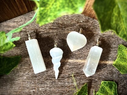 Selenite Pendants