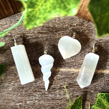 Selenite Pendants