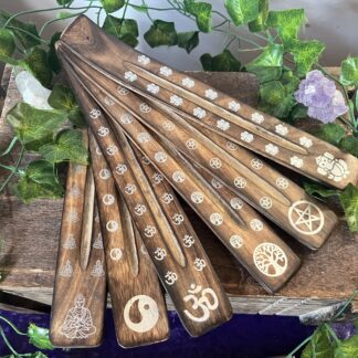 Natural Wooden incense holders, ash catchers