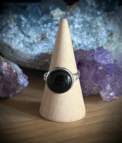 Small Gemstone Ring - Black Onyx