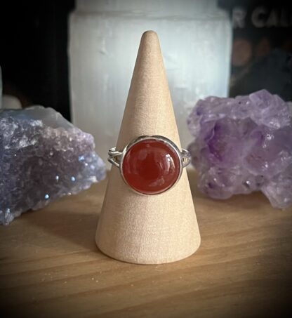 Small Gemstone Ring - Carnelian