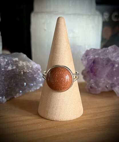 Small Gemstone Ring - Goldstone