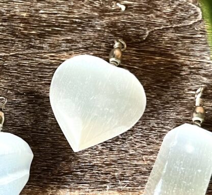 Selenite Pendant Heart