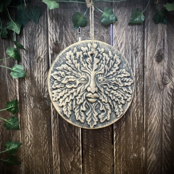 Green Man Hanging Plaque