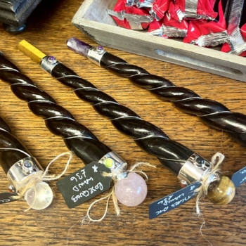 Crystal & Wood Wands