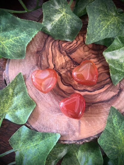 Mini Gemstone Hearts - Carnelian