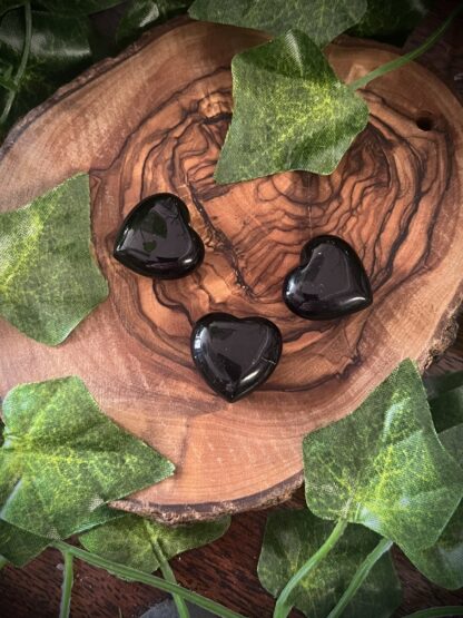 Mini Gemstone Hearts - Black Obsidian