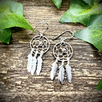 925 Silver Dream Catcher Earrings