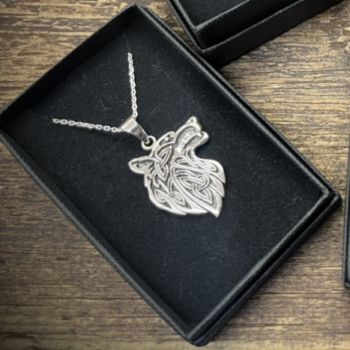 925 Silver Wolf Head Pendant