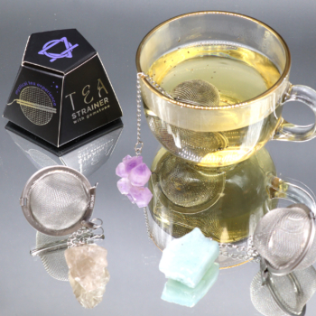 Raw Gemstone Tea Strainer