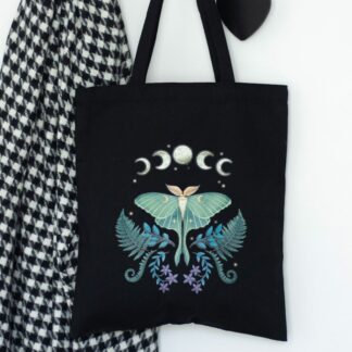 Luna Moth Polycotton Tote Bag