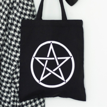 Pentagram Polycotton Tote Bag