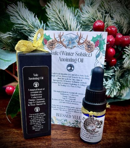 Yule (Winter Solstice) Blessings Spell Anointing Oil