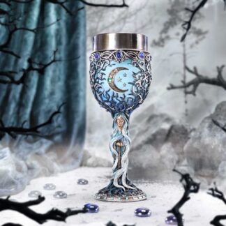 Triple Moon Goddess Crone Goblet