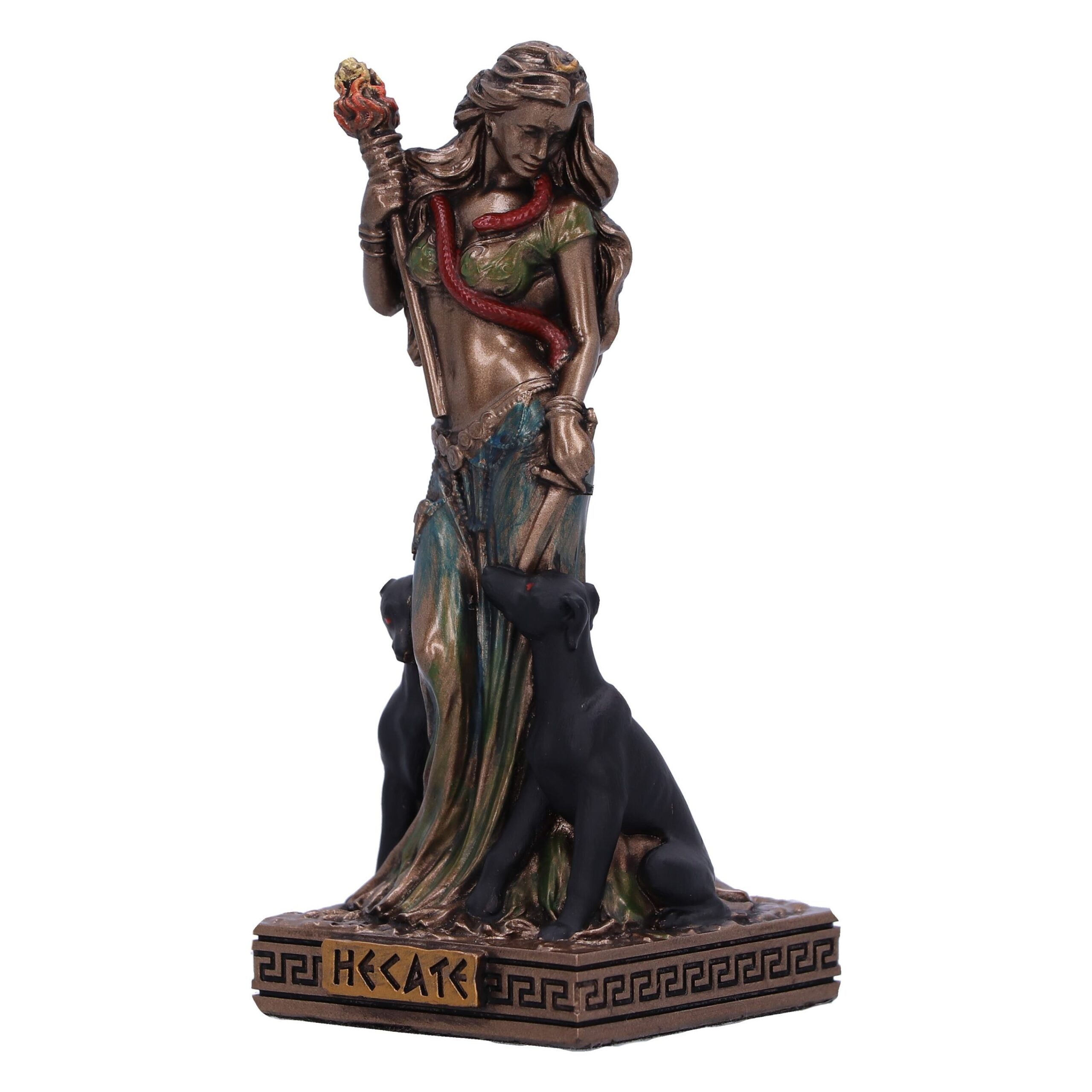 Hecate - Moon Goddess Miniature Bronze Resin Figurine