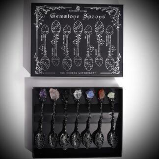 Magical Crystal Spoon Set - Dark Silver