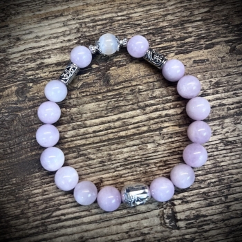 Kunzite & Selenite Bracelet