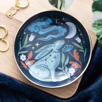 Midnight Hare Trinket Dish
