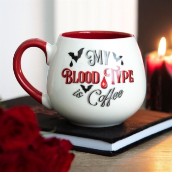 My Blood Type is Coffee Rounded Cup